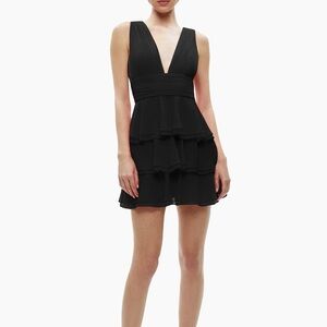 NWT Alice + Olivia Holly Tiered Ruffle Mini Dress